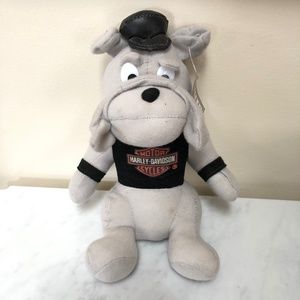 (New) VTG 1993 Harley-Davidson Bull Dog Plush Toy Play-by-Play Toys & Novelties